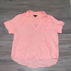 J.Crew pink linen shirt